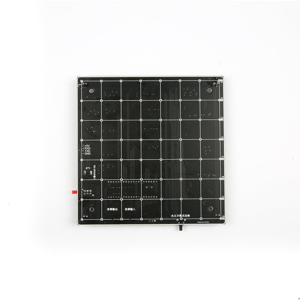 DIY набор для сборки светодиодного музыкального куба, с батарейкой в комплекте